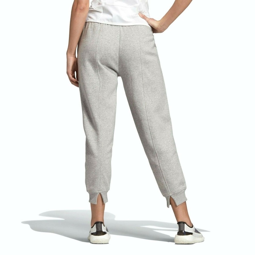 Adidas By Stella McCartney Heather Grey Cropped Split Women Sweatpants Sz S NWT - Picture 5 of 5